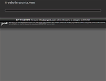 Tablet Screenshot of freeboilergrants.com